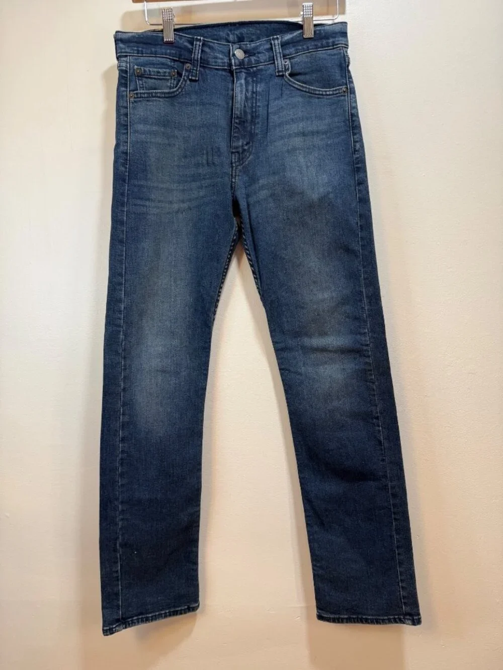 Levis 513 Slim Straight Jeans W30 L32 Mens Medium Wash Denim
